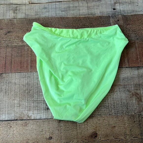 ASOS Design Womens Neon Green High-Waist Bikini Bottoms - US 4 - Picture 7 of 8